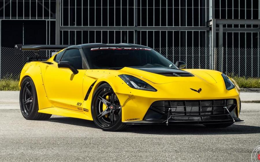 Chevrolet Corvette Z51 by Corvette Racing on Vossen Wheels (S17-03 (3-Piece)) '2019